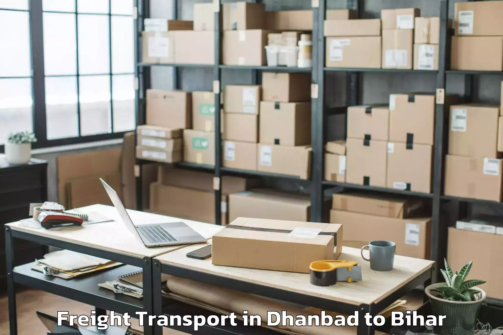 Easy Dhanbad to Harnaut Freight Transport Booking